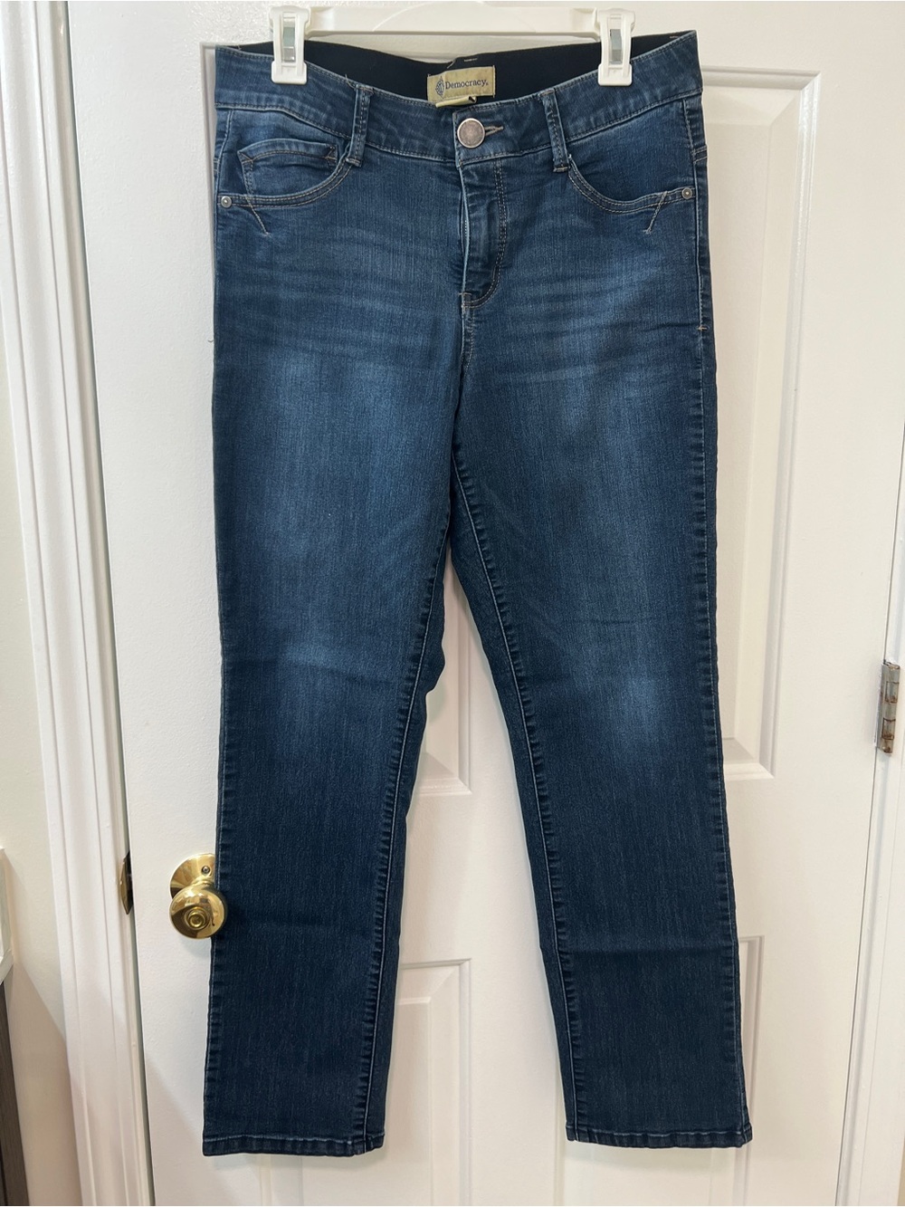 Democracy Women's Dark Wash skinny Jeans - Deep Blue